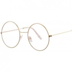 Sport Retro Oval Sunglasses Women Brand Designer UV400 Vintage Metal Fe Round Sun Glasses Female - Gold - C618W7924HI $18.70
