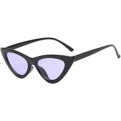 Oversized Sunglasses for Women Cat Eye Vintage Sunglasses Retro Glasses Eyewear UV 400 Protection - F - CU18QMYWMNY $8.60