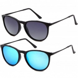 Round Vintage Round Sunglasses for Women Men Polarized Sunglasses Retro Brand Designer Style - C318R0ITQ35 $40.64