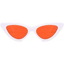 Cat Eye Retro Narrow Cat Eye Sunglasses Narrow Cateye Sun Glasses for Women - H - CC199AY0G88 $9.31