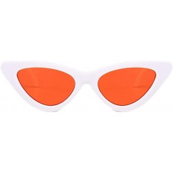 Cat Eye Retro Narrow Cat Eye Sunglasses Narrow Cateye Sun Glasses for Women - H - CC199AY0G88 $9.31