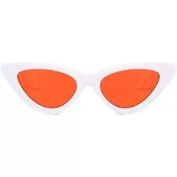 Cat Eye Retro Narrow Cat Eye Sunglasses Narrow Cateye Sun Glasses for Women - H - CC199AY0G88 $9.31