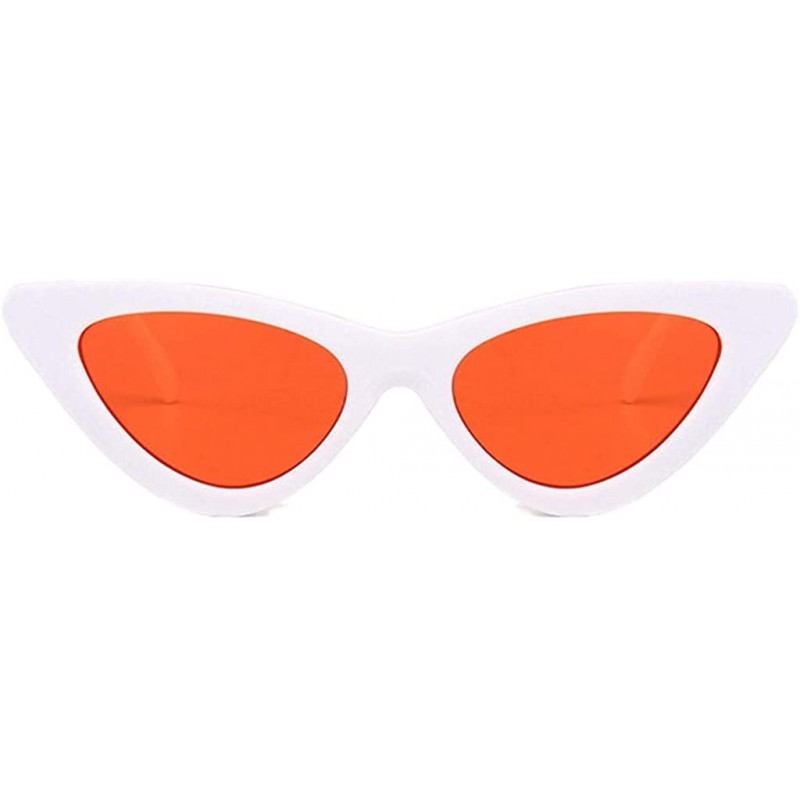 Cat Eye Retro Narrow Cat Eye Sunglasses Narrow Cateye Sun Glasses for Women - H - CC199AY0G88 $9.31
