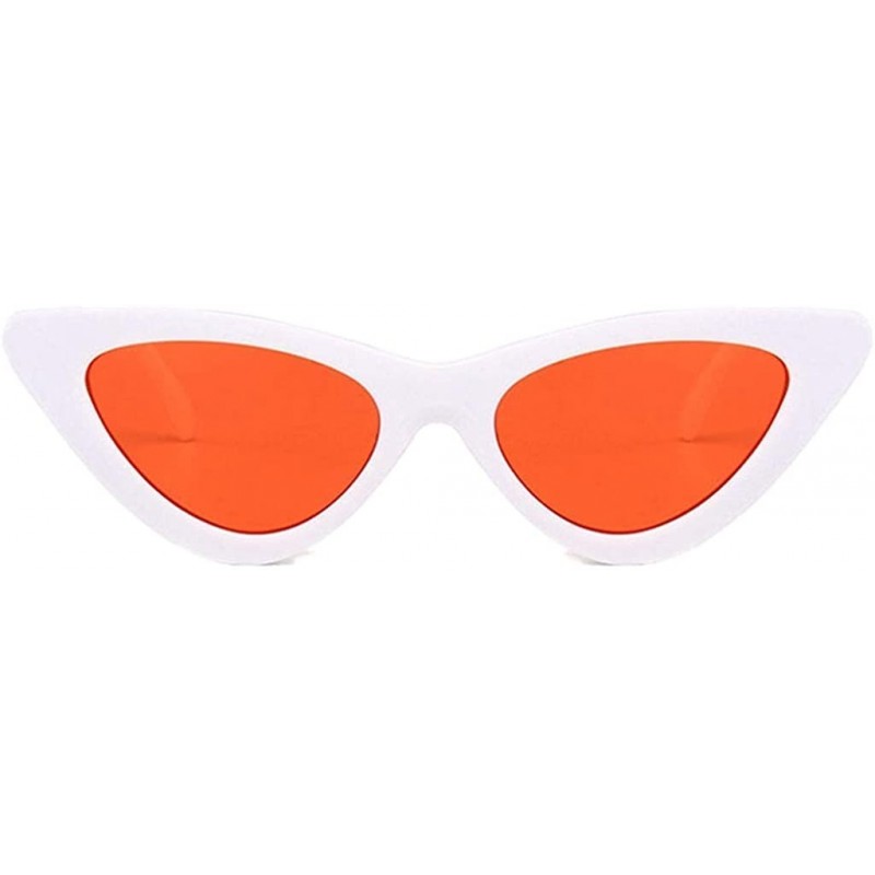 Cat Eye Retro Narrow Cat Eye Sunglasses Narrow Cateye Sun Glasses for Women - H - CC199AY0G88 $9.31