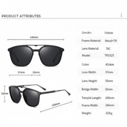 Sport Classic Aviator Sunglasses Unisex-Matte Polarized Shade Glasses-Rimless Goggle - D - CH190EDK2TK $24.93