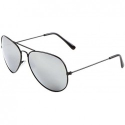 Sport Men Women Aviator Sunglasses Metal Frame Police Shades Patriotic - 1 Black - C612ODXXC8C $18.41