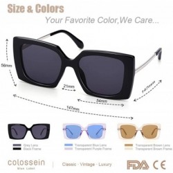 Aviator Sunglasses Women Fashion Brand Designer Polarized Frame Summer Eyewear Brown - Blue - C618YZWLTW4 $12.25