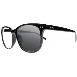 Oversized Transition Photochromic Oversized Stars Pattern Nerd Sunglasses Reading Glasses - Black - CV18CGWR82X $15.53