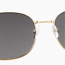 Oval 2019 Vintage Large Frame Women Sunglasses Lady Luxury Retro Metal Glasses Mirror UV400 Oculos De Sol Shopping - C4199CHK...