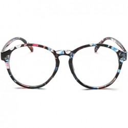 Round Student Myopia Glasses Fashion Retro Big-Frame Glasses Round Face - Orchid - CW18EAT5KGI $19.02