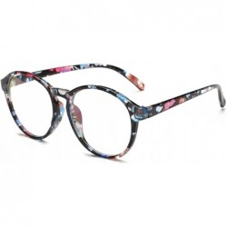 Round Student Myopia Glasses Fashion Retro Big-Frame Glasses Round Face - Orchid - CW18EAT5KGI $19.02