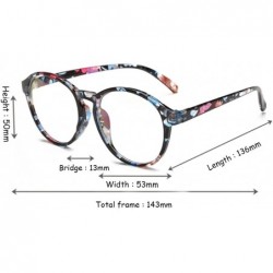 Round Student Myopia Glasses Fashion Retro Big-Frame Glasses Round Face - Orchid - CW18EAT5KGI $19.02