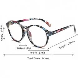 Round Student Myopia Glasses Fashion Retro Big-Frame Glasses Round Face - Orchid - CW18EAT5KGI $19.02