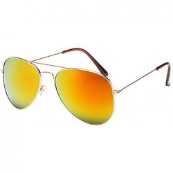 Square Women Men Vintage Sun Glasses Unisex Fashion Oversize Frame Fashion Sunglasses Eyewear - J - C118SRQSYN7 $17.13