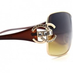 Sport Fashion 2020 Crystal Diamond Sunglasses Women Men Outdoor Oversize Shades Ladies Sun Glasses Gradient Mirror Top - C919...