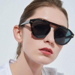 Oval Oval Vintage Sunglasses Lightweight Composite-UV400 Lens Glasses - Transparent - C71903ZGYT8 $9.16