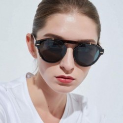 Oval Oval Vintage Sunglasses Lightweight Composite-UV400 Lens Glasses - Transparent - C71903ZGYT8 $9.16