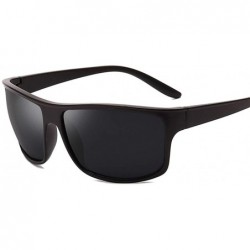 Square Men Polarized Sunglasses Fashion Square Sun Glasses For Male Vintage Eyewear Accessories Unisex - C5199O0QSMT $9.91