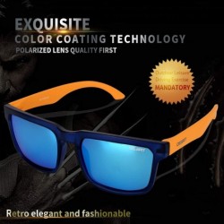 Aviator Polarized Classic Glasses Sunglasses Protective - Blue - CQ18U0EN9S7 $20.61