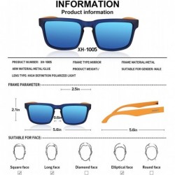 Aviator Polarized Classic Glasses Sunglasses Protective - Blue - CQ18U0EN9S7 $20.61