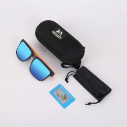 Aviator Polarized Classic Glasses Sunglasses Protective - Blue - CQ18U0EN9S7 $20.61