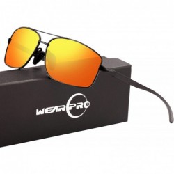 Wayfarer Sport Polarized Sunglasses For Men-Ultralight Rectangular Sunglasses Driving Fishing 100% UV Protection WP9006 - CQ1...