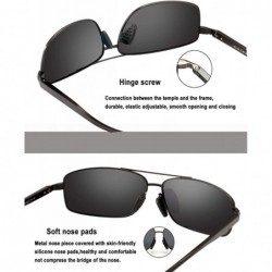 Wayfarer Sport Polarized Sunglasses For Men-Ultralight Rectangular Sunglasses Driving Fishing 100% UV Protection WP9006 - CQ1...