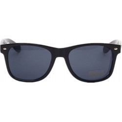 Wayfarer Classic 80's Vintage Style Design Polarized Sunglasses - Black - CD12DZL48X7 $7.33