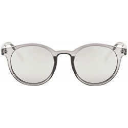 Oversized Sunglasses for Men Women Vintage Round Sunglasses Retro Sunglasses Circle Eyewear Glasses - E - C018R2OI00Z $14.67