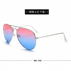 Goggle Sunglasses colorful two-color Sunglasses dazzling ocean film sunglasses sunglasses - CH18AZAZDD9 $57.60