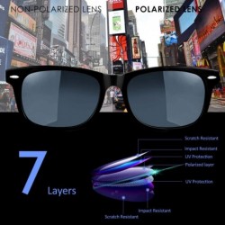 Round Vintage Polarized Sunglasses for Men Women - Classic Retro Sunglasses with Cool Case & 100% UV400 Protection - CF18L8K0...