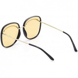 Aviator 2019 new sunglasses female - big frame eyebrow sunglasses big frame fashion sunglasses female - F - CS18SK26YAX $50.57