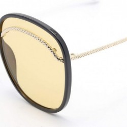 Aviator 2019 new sunglasses female - big frame eyebrow sunglasses big frame fashion sunglasses female - F - CS18SK26YAX $50.57