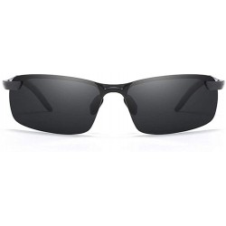 Sport Men Classic Alloy Sunglasses Polarized Sunglasses For Driving Outdoor Sports UV400 Protection Retro Rimless - CJ198O4X2...