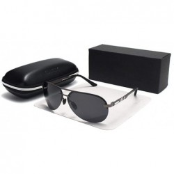 Aviator Polarized Sunglasses Men Classic Pilot Sun Glasses Driving YA541 C1 - Ya541 C2box - C218XE0DM80 $31.34