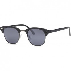 Rimless Unisex metal frame wafer Sunglasses - Black - C31884XG7MK $17.88