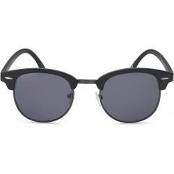 Rimless Unisex metal frame wafer Sunglasses - Black - C31884XG7MK $11.84