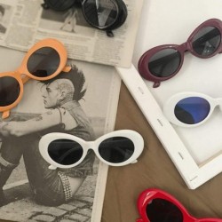 Oval Womens Fashion Sunglasses Lightweight Sunglasses with Oval Lens PC Sunglasses for Girls - Blue Frame Gray Lens - C118S9A...