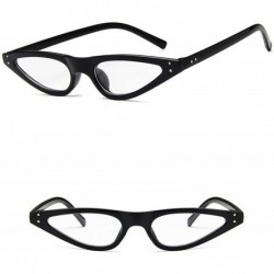 Sport Vintage style Teardrop Cat Eye Sunglasses for Women PC Resin UV 400 Protection Sunglasses - Black White - C818T2UCO29 $...