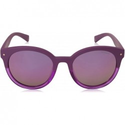 Oval Women's Pld6043/S Oval Sunglasses - Violet - C518CK2LOXU $37.64