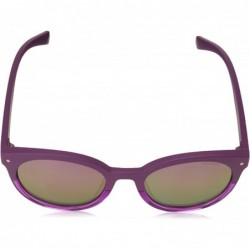 Oval Women's Pld6043/S Oval Sunglasses - Violet - C518CK2LOXU $37.64
