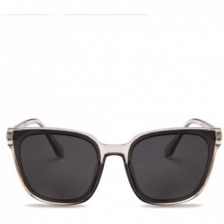 Semi-rimless Classic Polarized Sunglasses resistance Mirrored - Gray - C6196EZL74Z $16.88