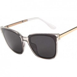 Semi-rimless Classic Polarized Sunglasses resistance Mirrored - Gray - C6196EZL74Z $8.33