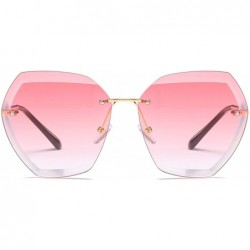 Rectangular Women's fashion Polarized Sunglasses - Pink - CH18SKHM92C $12.56
