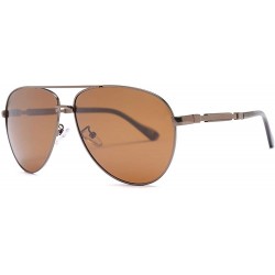 Round Fashion polarized sunglasses driving sunglasses new TAC1.1 men's glasses - Tawny C5 - CF1905SEU3G $16.48