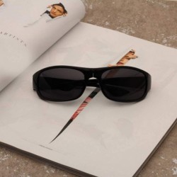 Sport Distaff Folding Sunglasses Portable - Black - CM18A8KQO7G $47.56