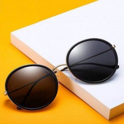 Goggle Sunglasses Unisex retro Designer Style for men and women polarized uv protection Sun glasses - CN18S3LR7IO $7.53