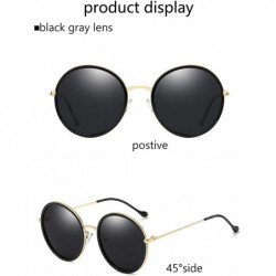 Goggle Sunglasses Unisex retro Designer Style for men and women polarized uv protection Sun glasses - CN18S3LR7IO $7.53