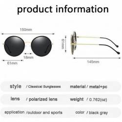 Goggle Sunglasses Unisex retro Designer Style for men and women polarized uv protection Sun glasses - CN18S3LR7IO $7.53