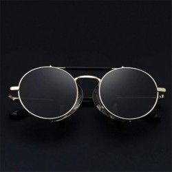 Round Fashion Gothic Steampunk Sun Glasses er Vintage Round Women Men Steam Punk Sunglasses Oculos - 2 - C618WO3QWK8 $31.32